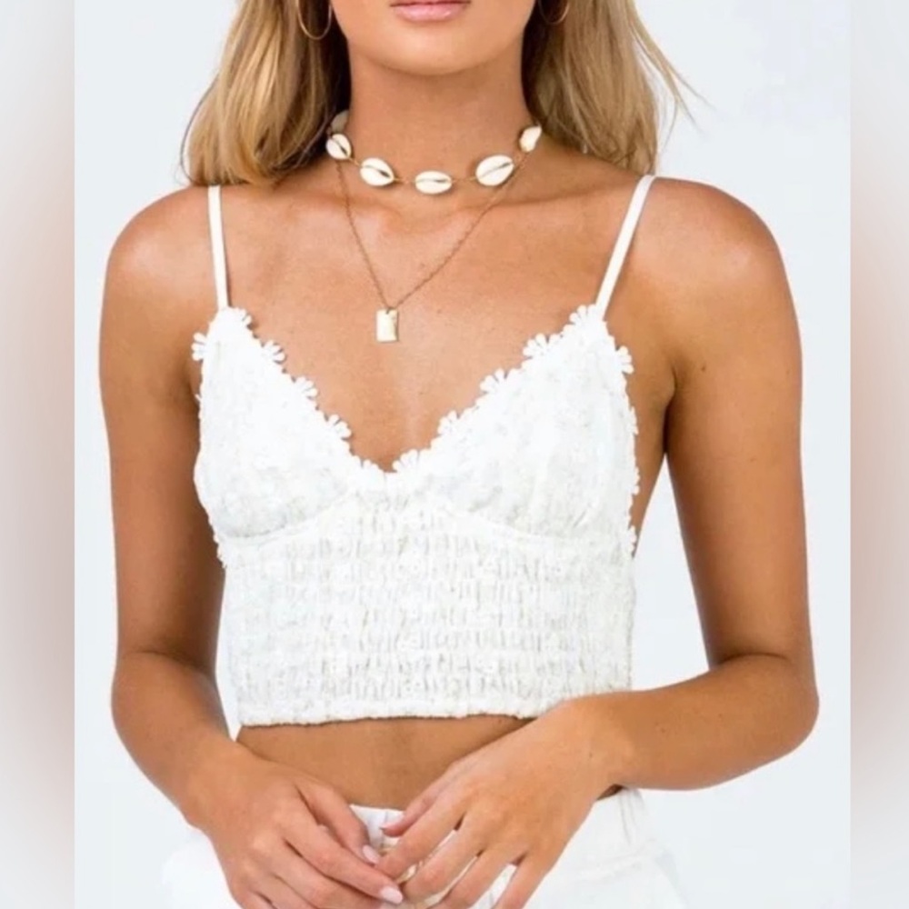 Princess Polly Cropped Kianna Cami Top Size Small